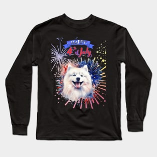 Samoyed: Happy 4th of July Long Sleeve T-Shirt